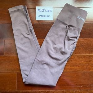 alphalete passive purple amplify leggings